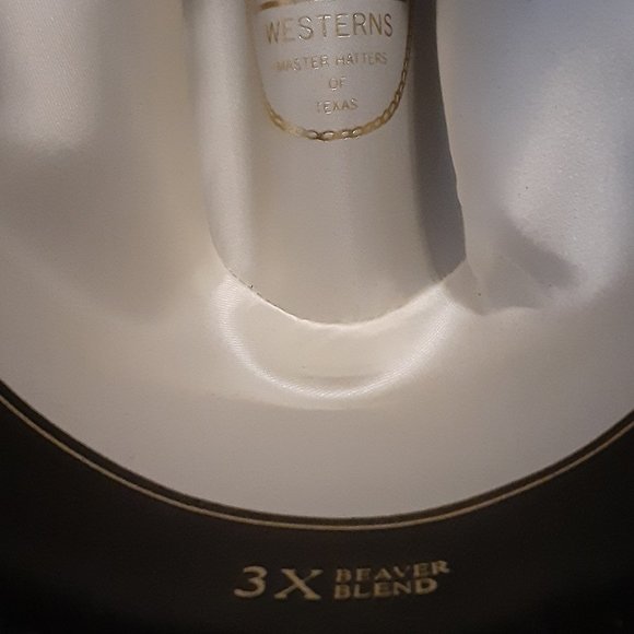 Authentic Cowboy Hat & Band: Texas MHT * Turquoise & Feather * 3X Beaver Blend - Picture 9 of 16